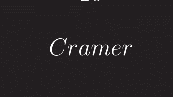 Regla de Cramer